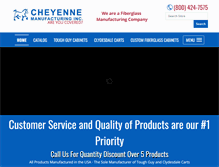 Tablet Screenshot of cheyennemfg.com